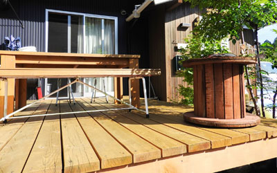 ウッドデッキ